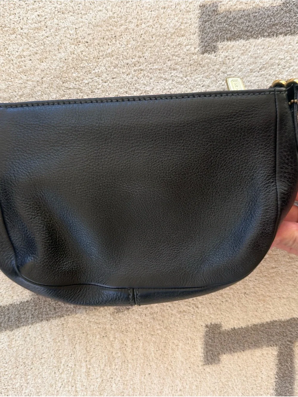 Coach Black Leather Coach vintage 1997 wendie bag